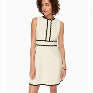 Kate Spade Scallop Tweed Dress